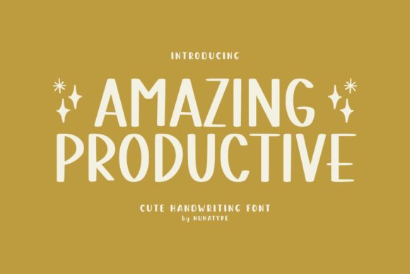 Amazing Productive: A Font That Speaks with Personality