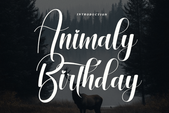 Animaly Birthday: A Script Font That Breathes Life Into Your Creations
