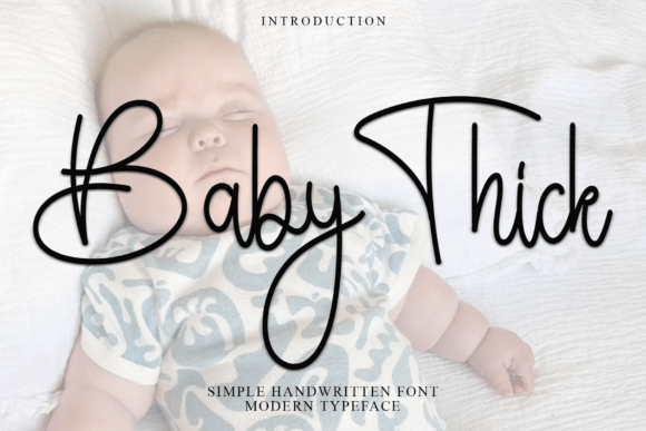 Baby Thick: A Font That Breathes Life into Your Handmade Creations