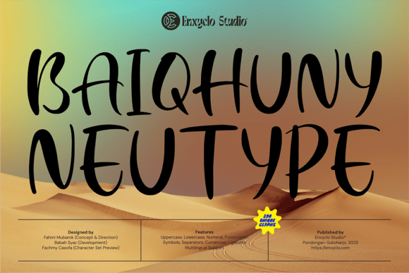 Baiqhuny: A Font That Breathes Life Into Branding