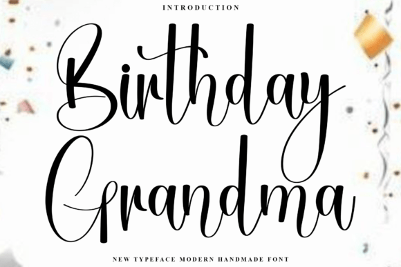 Birthday Grandma Font for Branding That Feels Warm and Professional