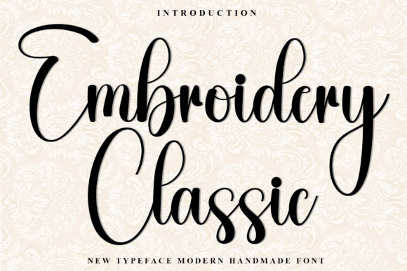 Embroidery Classic: A Font That Brings Holiday Magic to Your Brand
