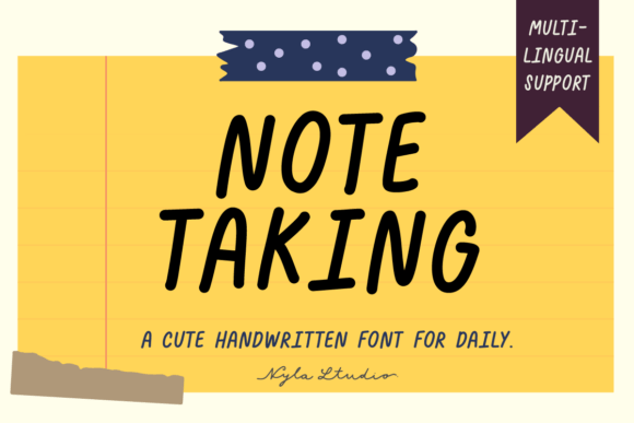 Font Choice That Speaks Volumes: Note Taking in Campaign Design