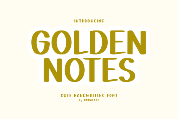 Golden Notes: The Font That Elevates Your Brand