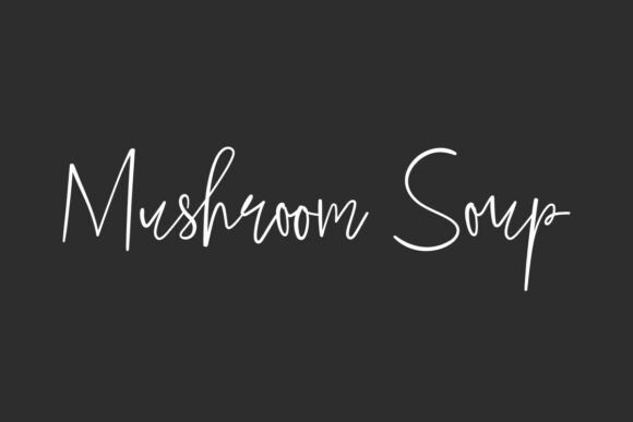 Mushroom Soup Font for Handmade Creators