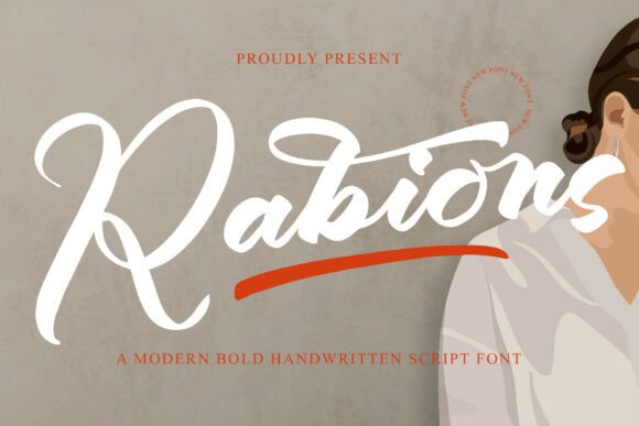 Rabions Script Font for Crafters and Designers
