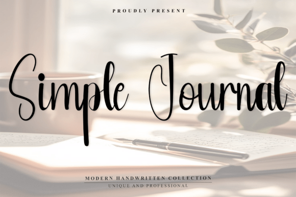 Simple Journal: A Warm, Handwritten Font for Digital Design