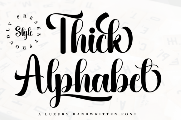 Thick Alphabet: A Font That Speaks Volumes