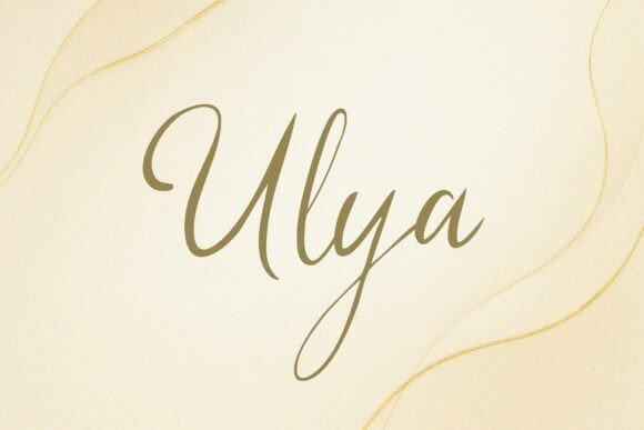 Ulya: A Script Font That Elevates Branding with Grace